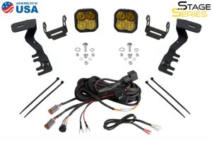 Toyota Tacoma LED Light Kit - Diode Dynamics - SS3 LED Ditch Light Kit - Sport Yellow - `24-`27